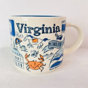 Starbucks 2018 Virginia Been There Series Coffee Tea Mug / Blue Ridge Monticello